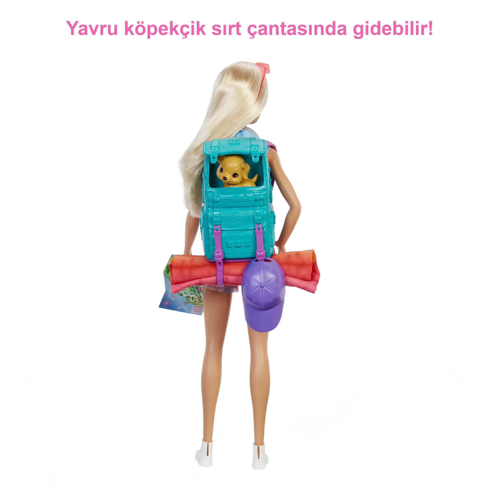Barbie Kampa Gidiyor Oyun Seti Barbie Kampa Gidiyor Oyun Seti, yavru köpeği ve 10'dan fazla aksesuar, 3-7 yaş HDF73