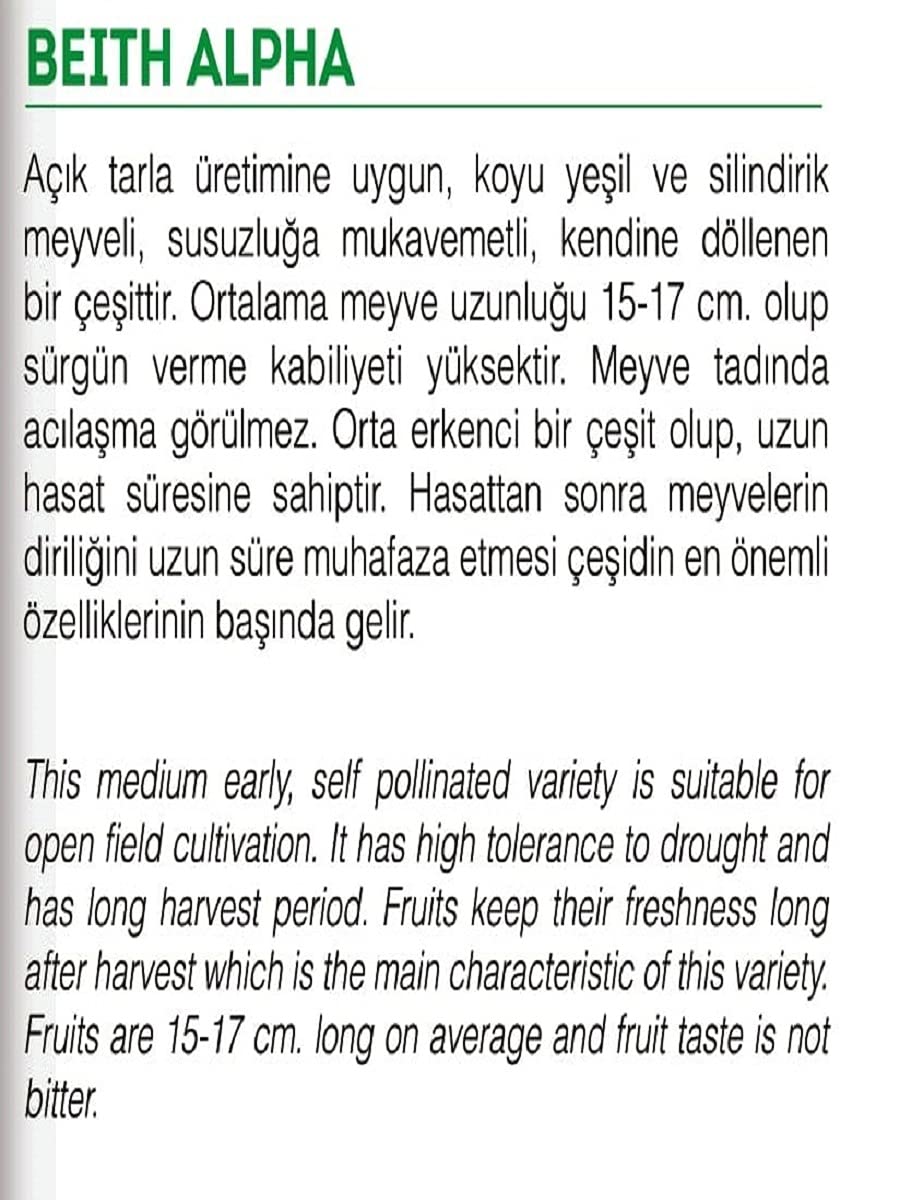 AGRODAL TARIM Ata Tohumu Aranan Reyha Yerli Hıyar Tohumu 100 Adet Tohum