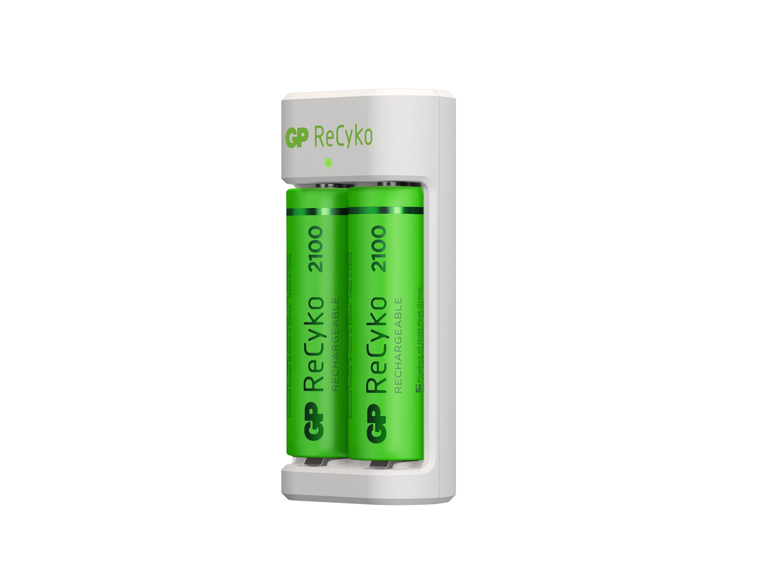 GP USB E211 2x Pil Şarj Cihazı 2 Adet 2100 AA Kalem Pilli Set, 1.2 V, LED Gösterge