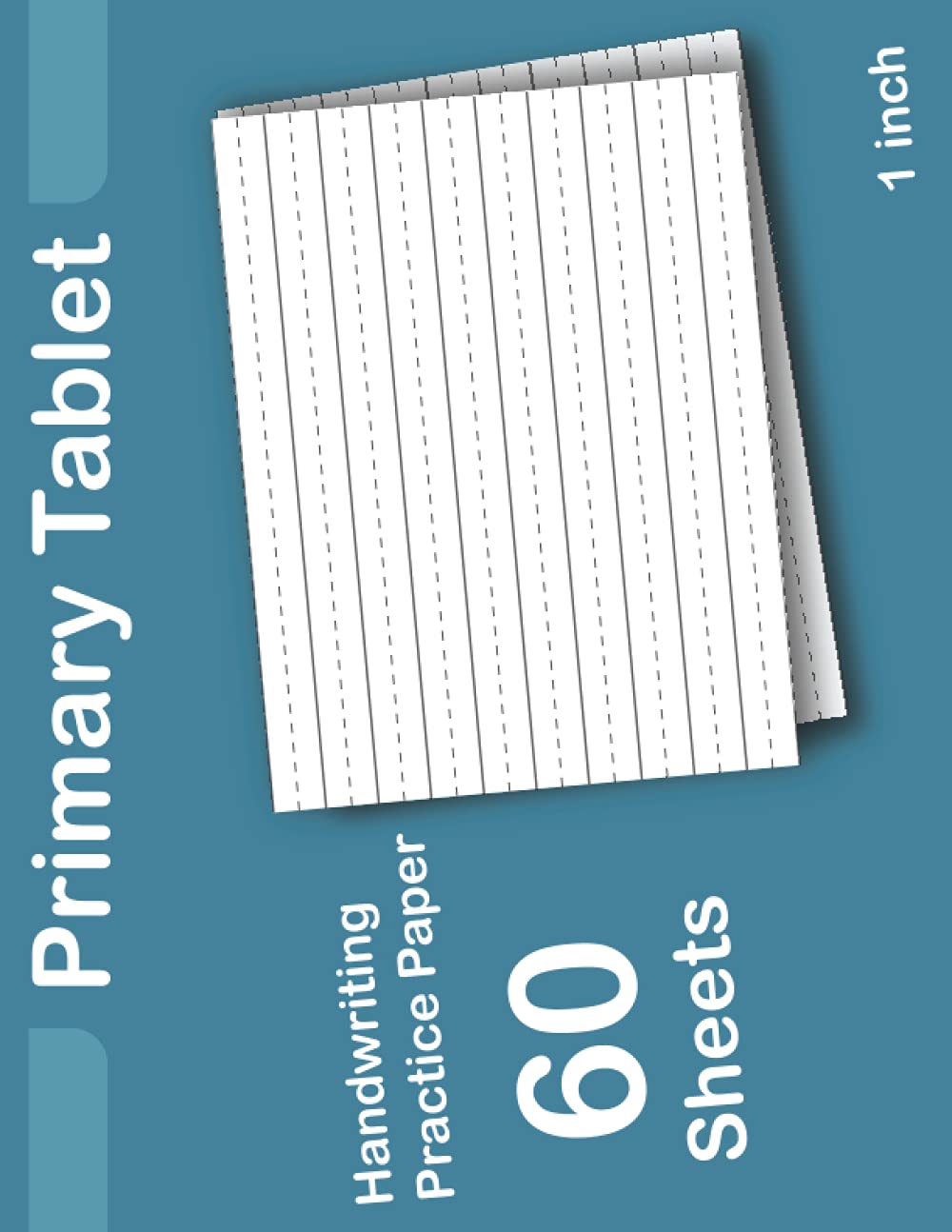 Primary Tablet: Kindergarten Notebook with Dotted Lined Sheets for K-2 Students , Primary Composition Notebook Wide Ruled (1 inch lines)