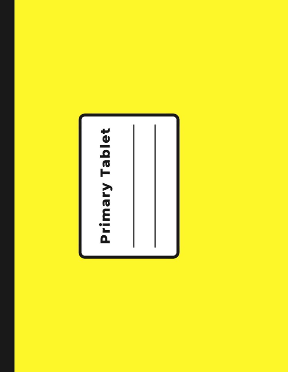 Primary Tablet: Handwriting Practice Paper with Dotted Lines, 1-Inch Ruled, 120 Pages, 8.5 x 11 Inches Yellow Notebook