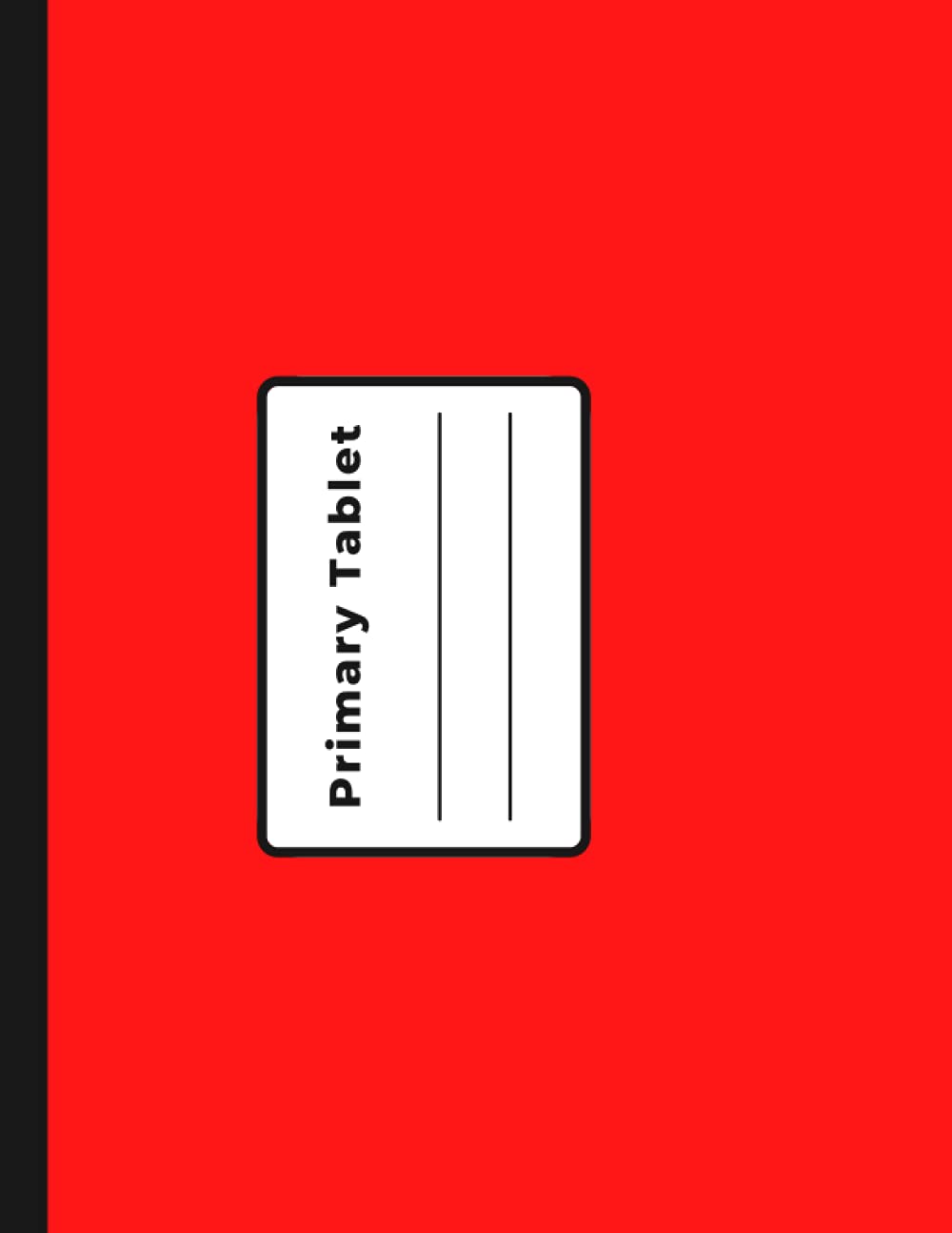 Primary Tablet: Handwriting Practice Paper with Dotted Lines, 1-Inch Ruled, 120 Pages, 8.5 x 11 Inches Red Notebook
