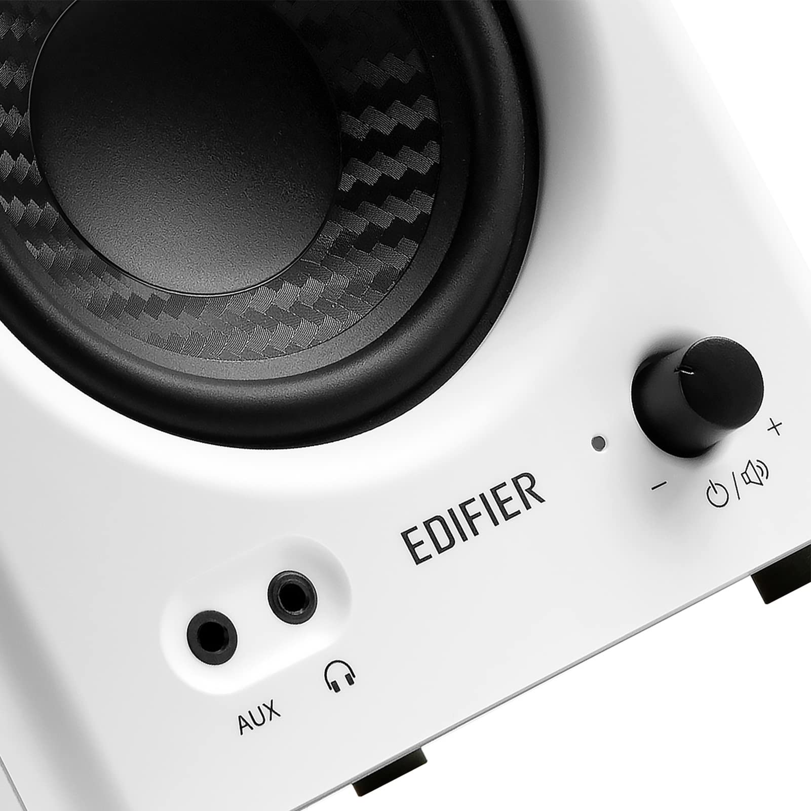 Edifier MR4 kompakt 2.0 stüdyo monitörü (42 Watt) D sınıfı amplifikatör ve iki seçilebilir ses modu, beyaz