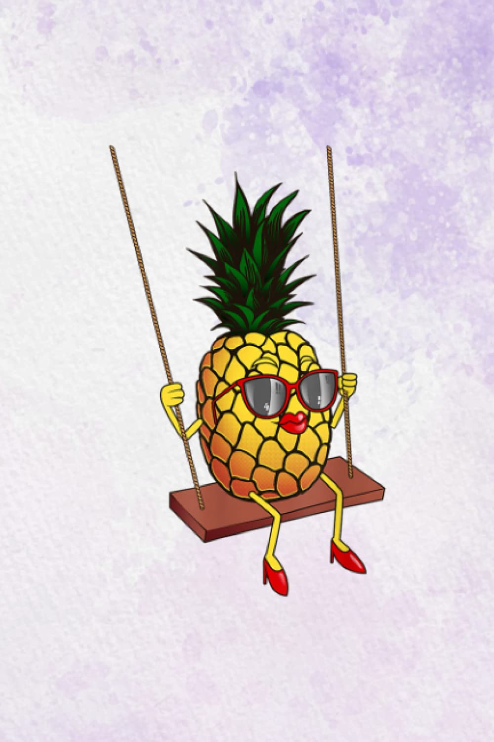 Plants And Lawn Care Log Book Funny Swinging Pineapple Lover Gift Cute Men Women