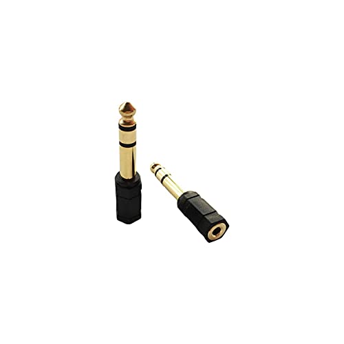 Ars Stereo Kulaklık Mikrofon Adaptörü 6,3mm Erkek To 3,5mm Dişi Gold Jak