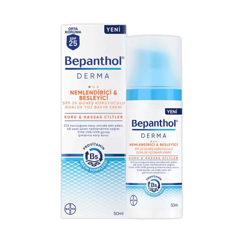 Bepanthol Derma Neml& Besl. Spf25 Günlük Yüz Bakim Kremi̇ 50 Ml