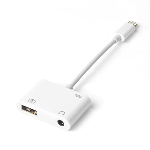iPhone Lightning ile Uyumlu 3.5 mm Kulaklık ve Usb 3.0 Kamera Hub Adaptör