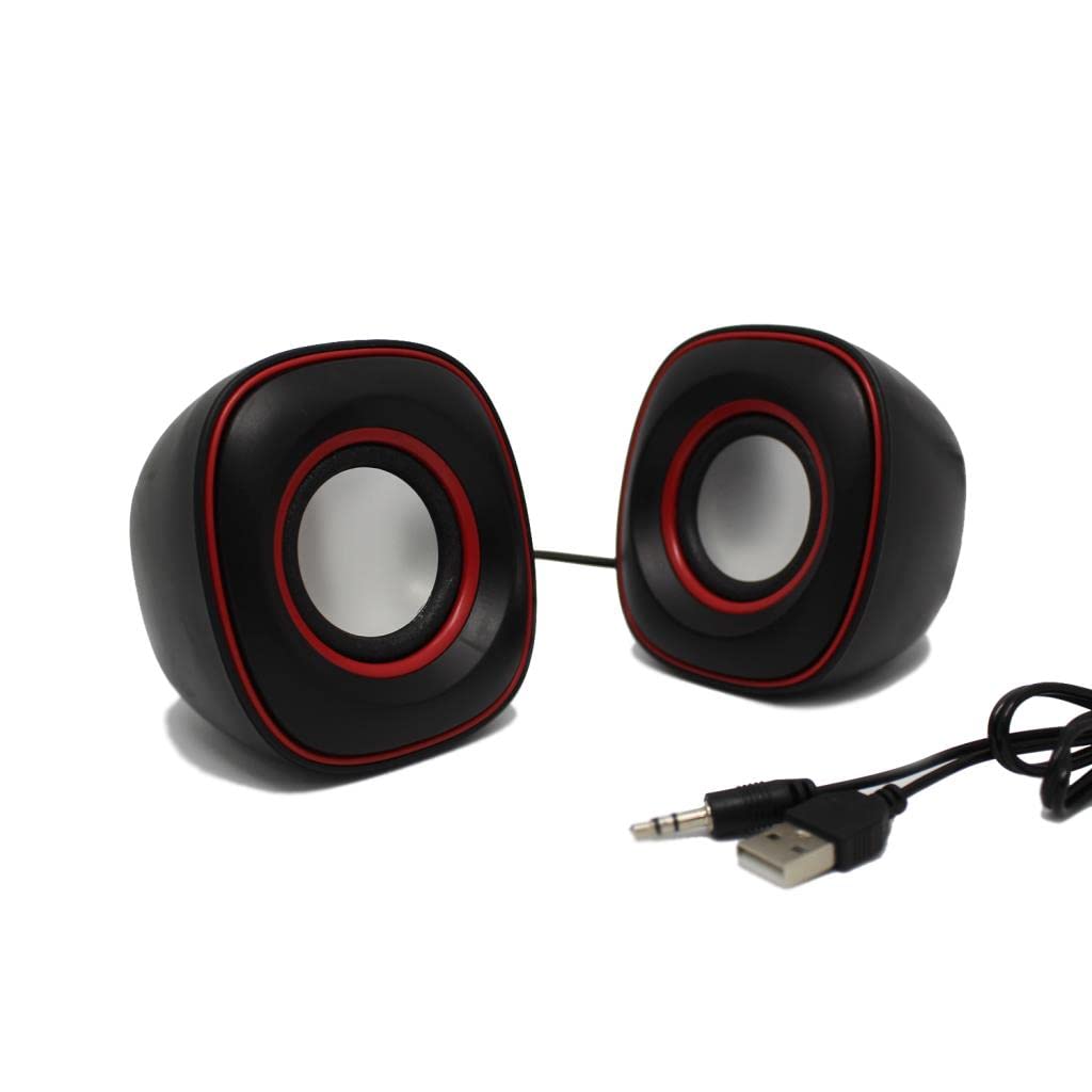 G-System D015 Stereo Usb Hoparlör Bilgisayar PC Tablet Notebook Kırmızı