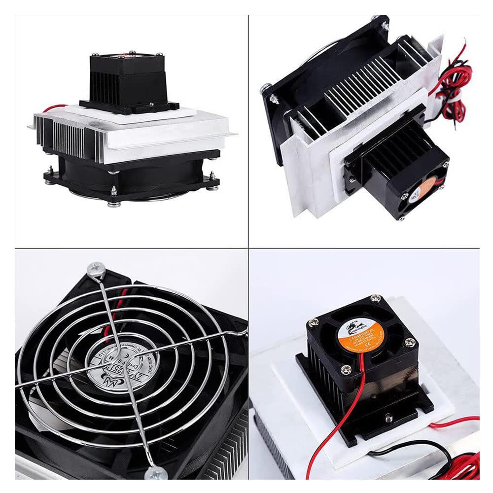 Termo Elektrik Peltier Hava Soğutucu Sistem DC 12V 6A 60W Mini Klima Buzdolabı Araba Soğuk Hava
