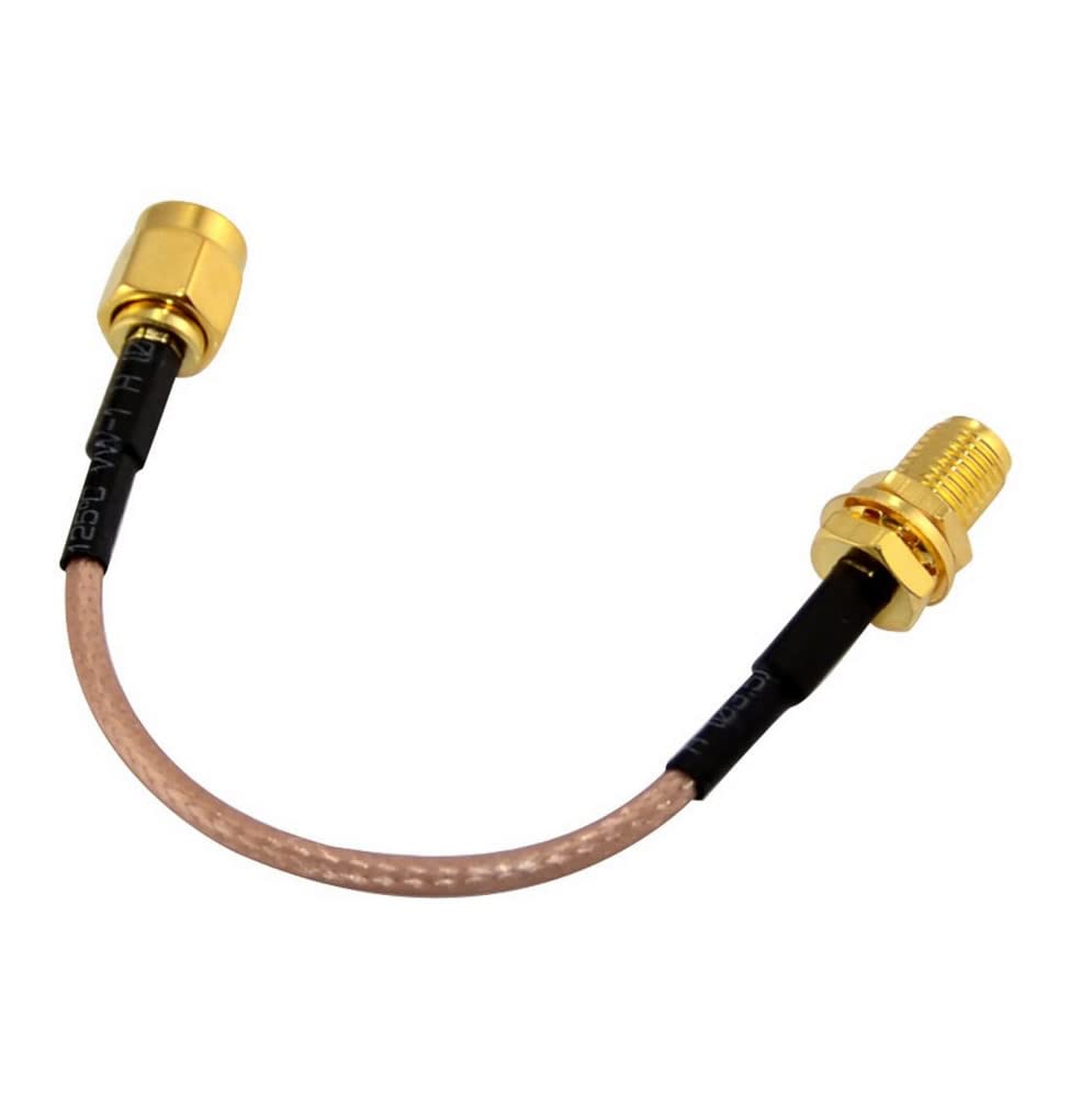RG316 10cm SMA Erkek Dişi Kablo RF Uzatma Kablosu 50 Ohm 0-6Ghz Koaksiyel Wifi Gsm Gprs Anten Modem Lora Helium Kablosuz Haberleşme