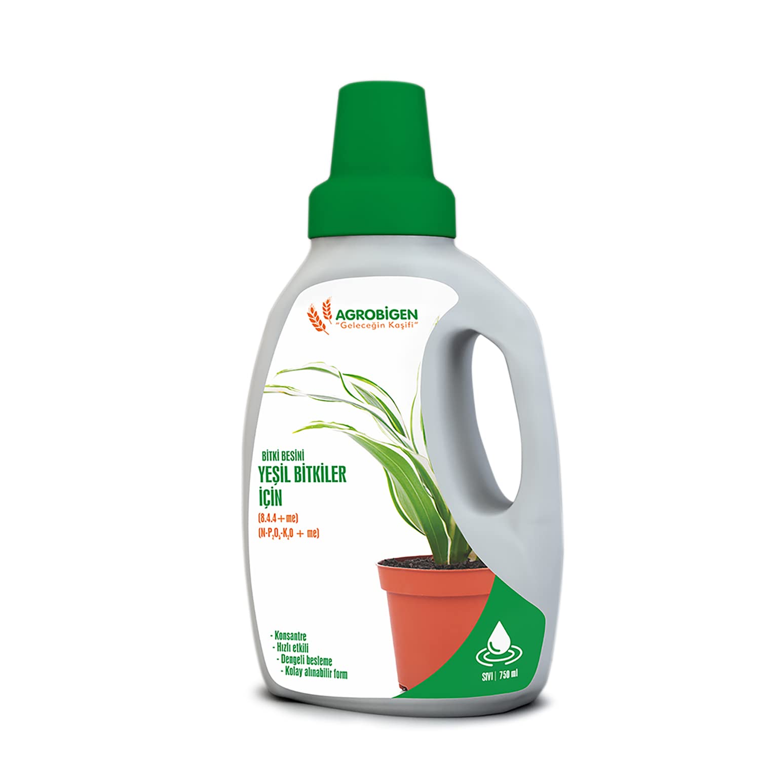 Agrobigen Yeşil Bitkiler için Bitki Besini(Sıvı-1 adet)