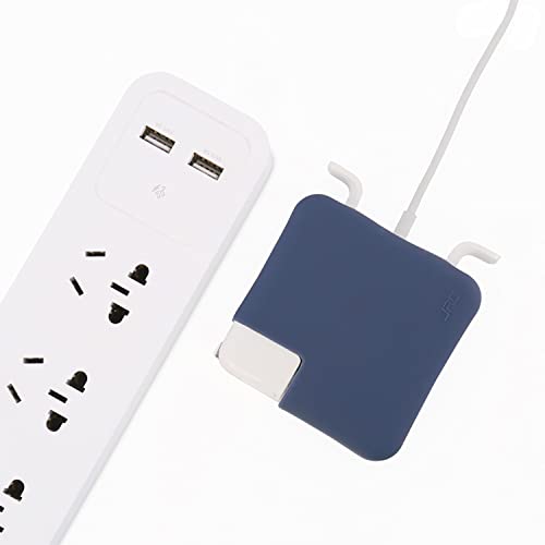 McStorey MacBook Pro 14 inç M1-M5 Uyumlu Silikon Şarj Aleti Kılıfı 360° Koruyucu | 70W USB-C/MagSafe 45W 1–2 – Ultra İnce Yıkanabilir, Kaymaz Yüzey Mavi