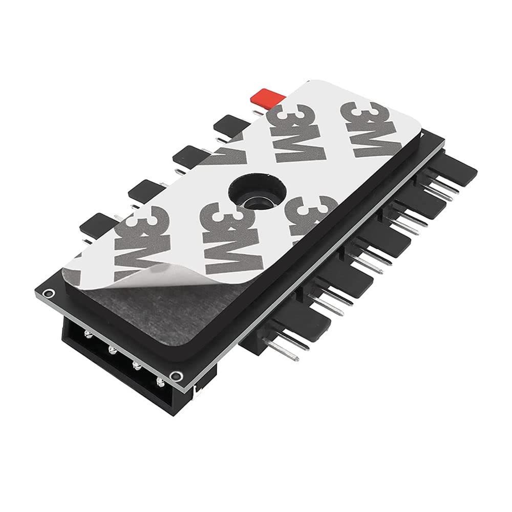 10 Port Fan Çoğaltıcı Hub Kartı IDE Güç Giriş Soketi 12V 3 4 Pin