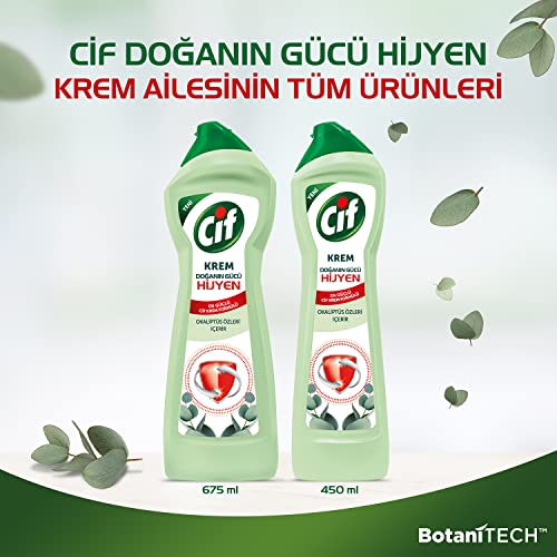 Cif Krem Doğanın Gücü Hijyen Yüzey Temizleyici (1 x 675 mL)