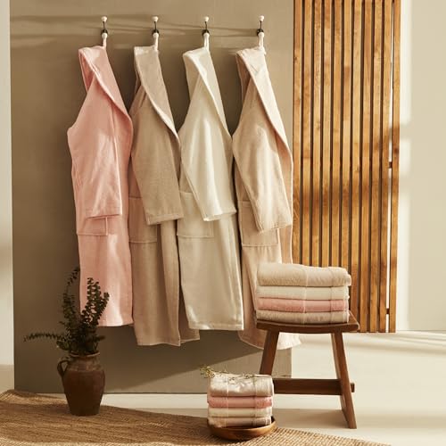 Karaca Home Casita Flos 6 Parça Bej Krem Aile Banyo Seti