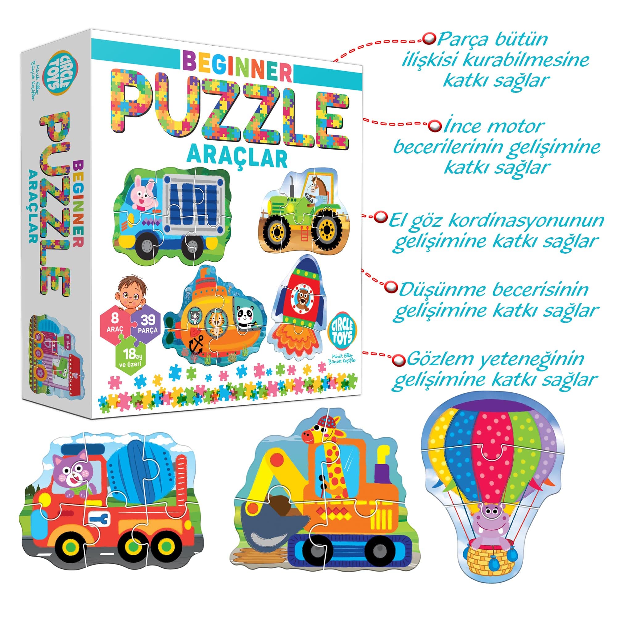 Circle Toys Beginner Araçlar Puzzle