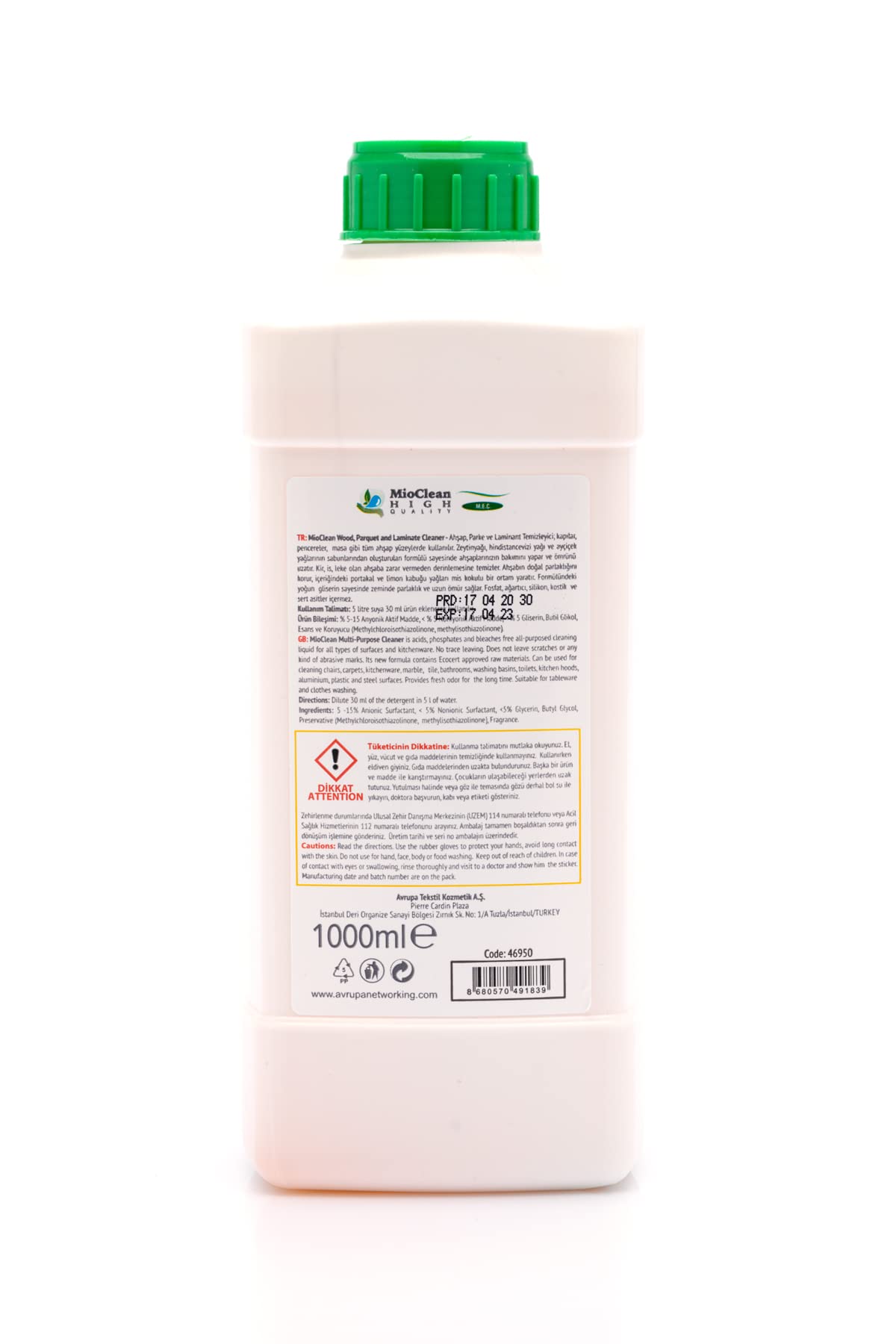 Mioclean Ahsap Parke Temizleyici 1000 ML