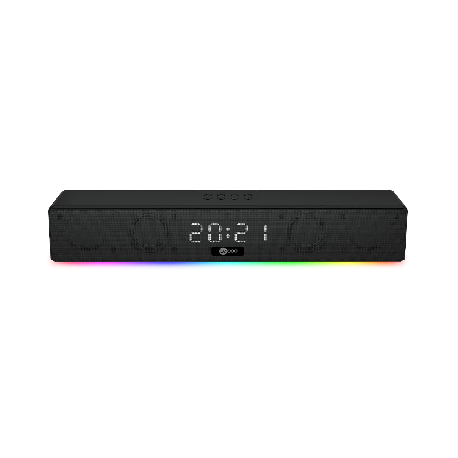 Lecoo DS103 RGB Bluetooth Stereo Radyo 75Db + Saat/Alarm Aux, Flash Bellek, SD Kart 3D Surround Ses