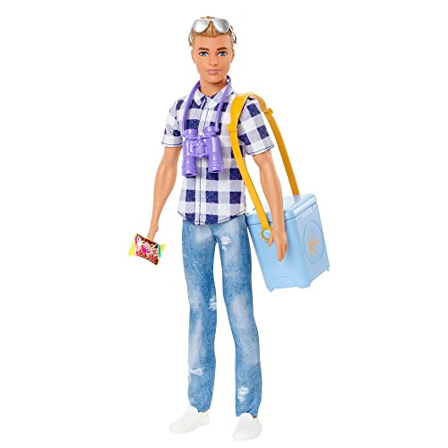 Barbie Ken Kampa Gidiyor Oyun Seti Ken ve aksesuarları, 3 yaş ve üzeri için oyuncak HHR66