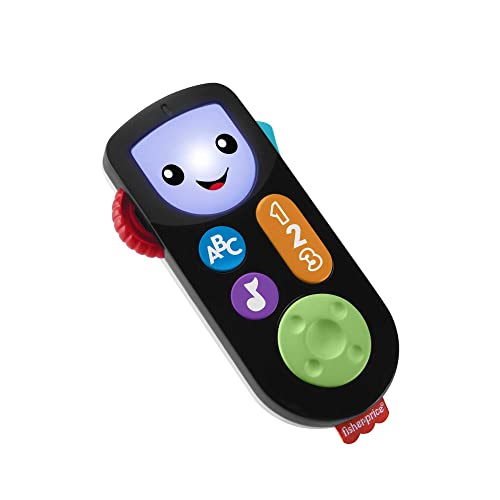 Fisher-Price Eğlen ve Öğren İzle ve Öğren Kumanda - çok dilli seri, eğitici içeriğiyle elektronik taklit oyuncağı, bebekler ve yürüme çağındaki çocuklar için HHH27