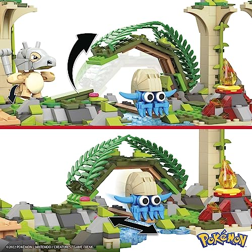 Mega brands Bloks Pokémon Orman Harabeleri yapı seti ile diğer dünyalara bağlanabilen 464 uyumlu yapı bloku ve parça, 7 yaş ve üzeri için HDL86