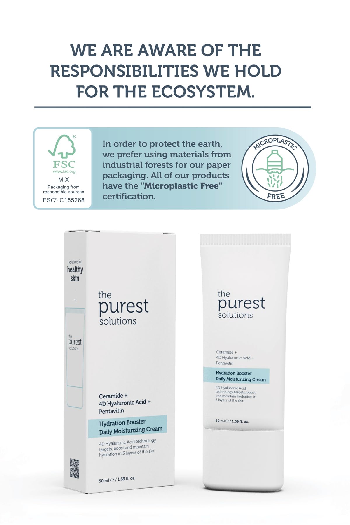 The Purest Solutions, 24 Saat Etkili Günlük Yoğun Nemlendirici Cilt Bakım Kremi 50 ml