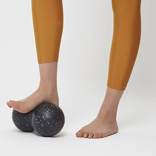 Actifoam Peanut Lacrosse Massage Ball Fıstık Masaj Topu El Ayak Uyarıcı 12 x 24 cm (Siyah + Mavi Orta Sert)…