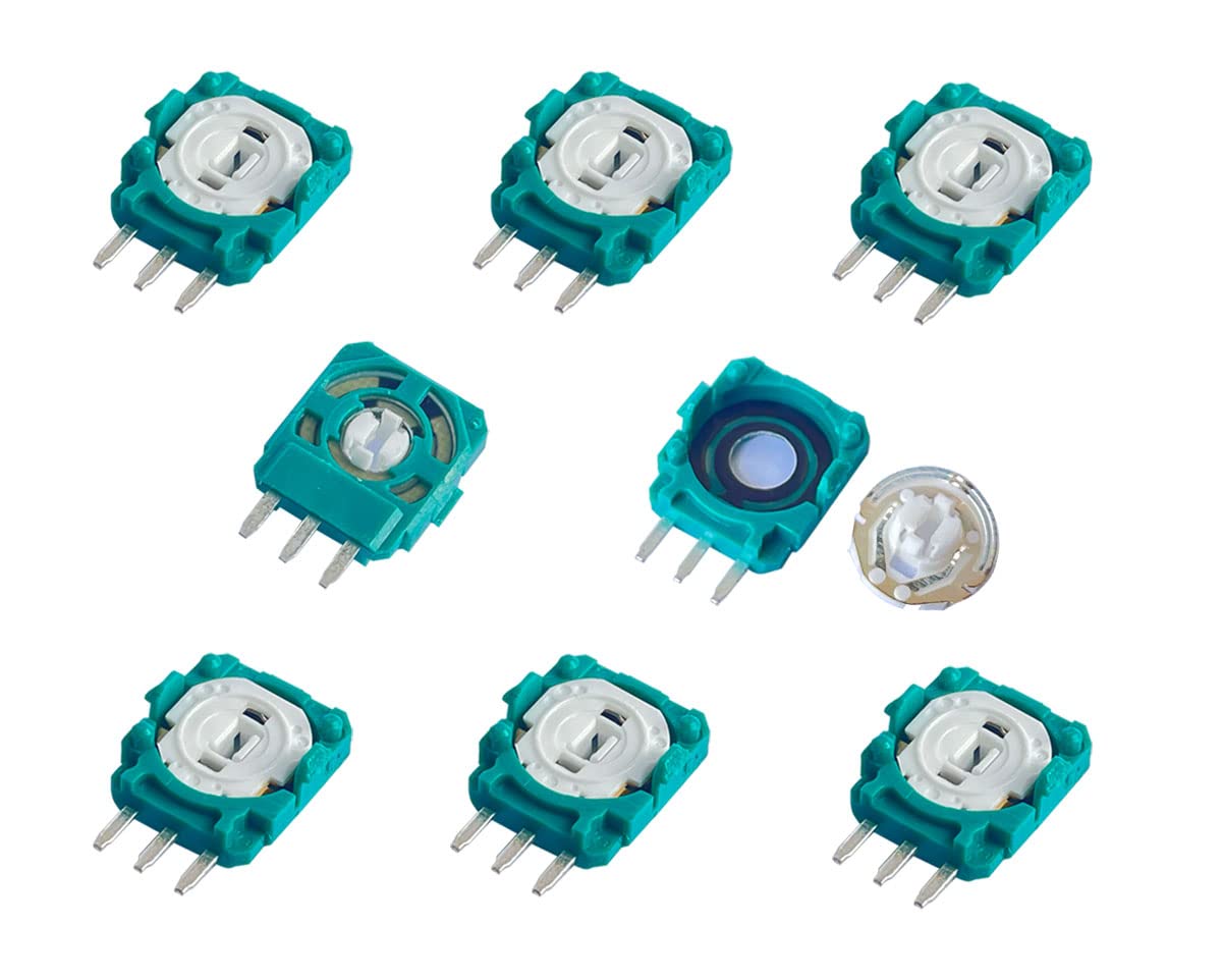 ElecGear 8 x ALPS 2.1K Yedek Trimmer Potansiyometre Sensörü PS5 DualSense, PS4 Kablosuz Denetleyici, Trim Pot Direnç Yedek Parçaları ALPS Analog Joystick için Drift Fix Platin ile