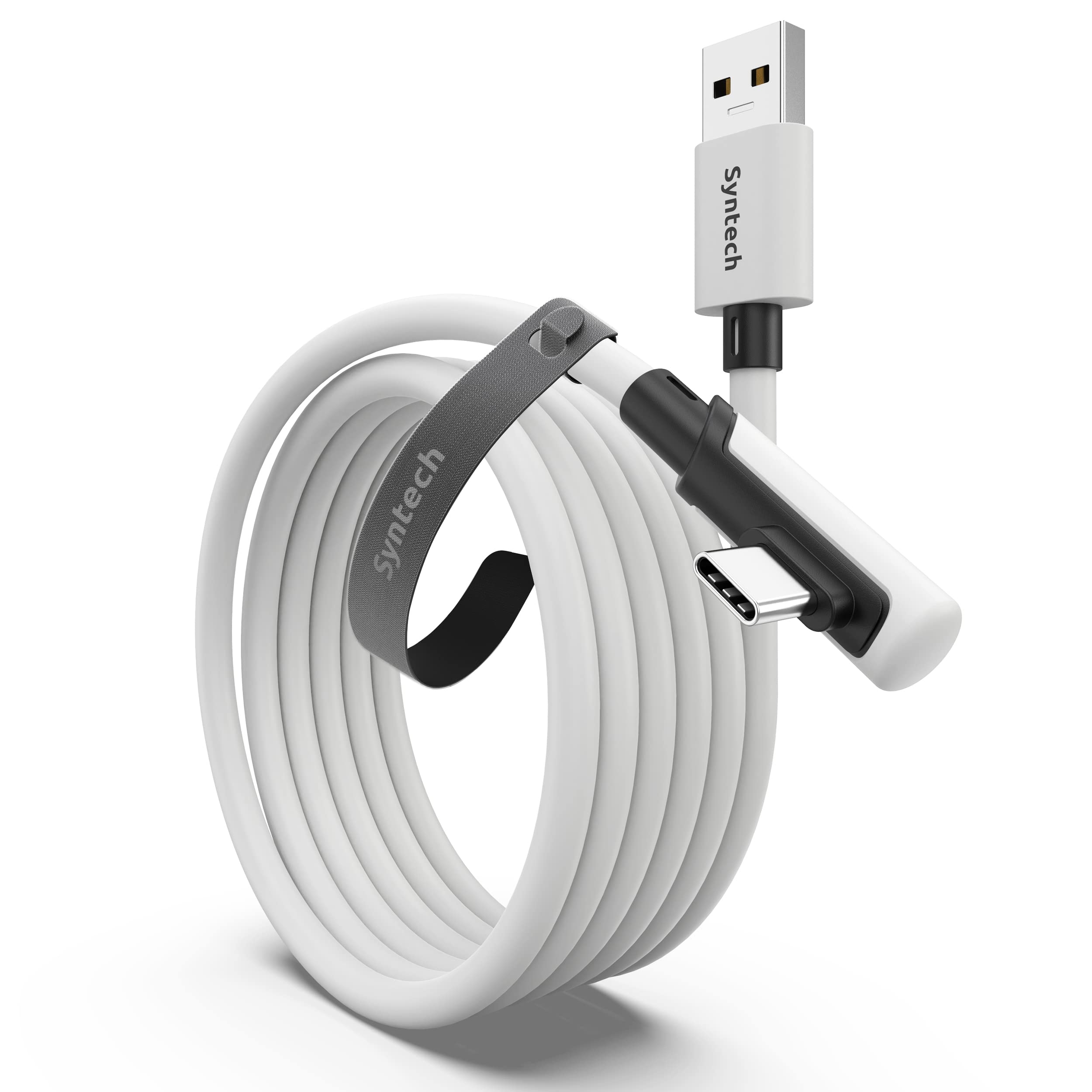 Syntech Bağlantı Kablosu 10 FT Quest2 Aksesuarları ve PC/Steam VR ile Uyumlu, Yüksek Hızlı PC Veri Aktarımı, USB 3.0 - USB C Kablosu, VR Kulaklık ve Oyun Bilgisayarı için