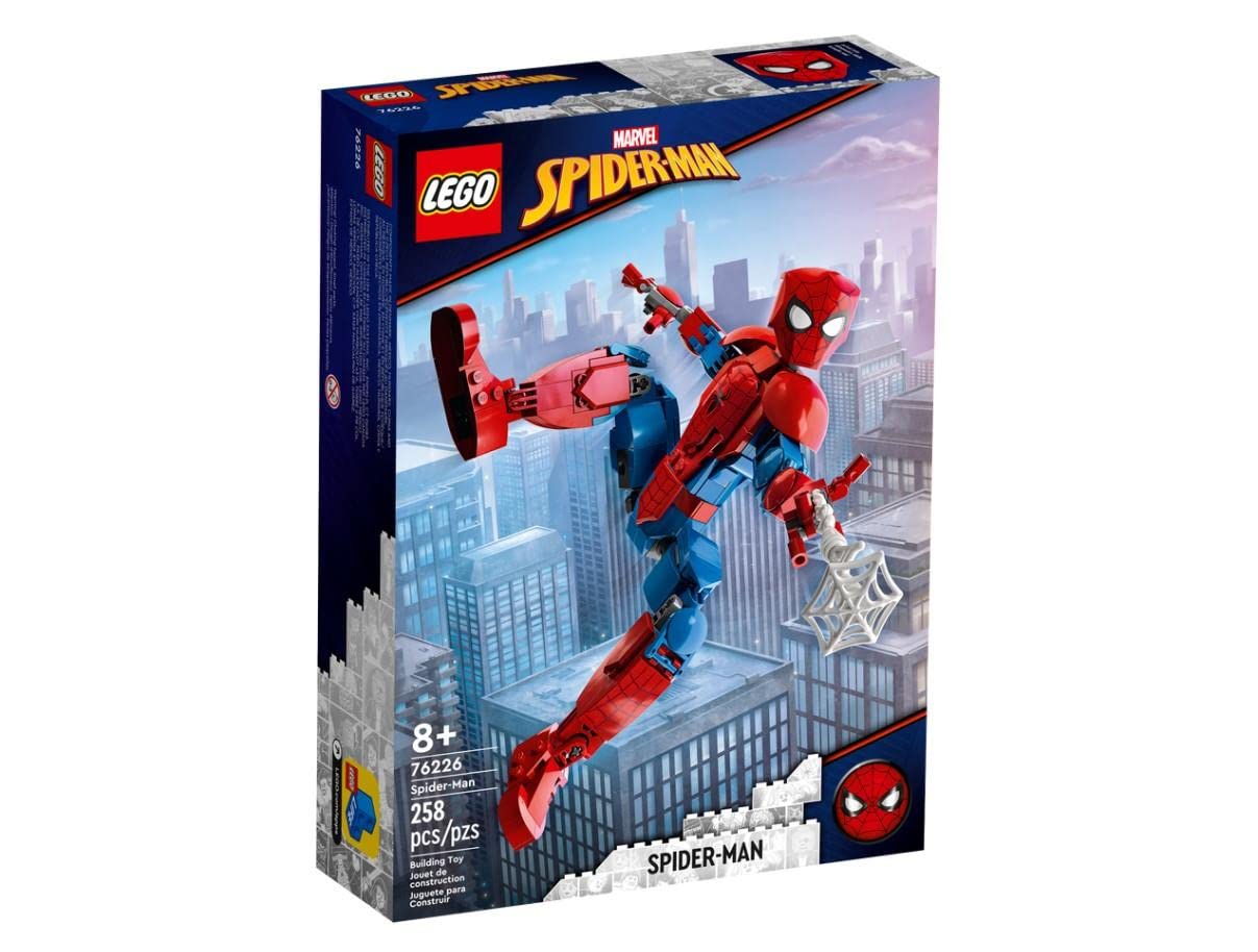 LEGO | Marvel Örümcek Adam Figürü 76226 – 8 Yaş ve Üzeri Çocuklara Oynamak ve Sergilemek için Gerçekçi bir Model Yapım Seti (258 Parça)