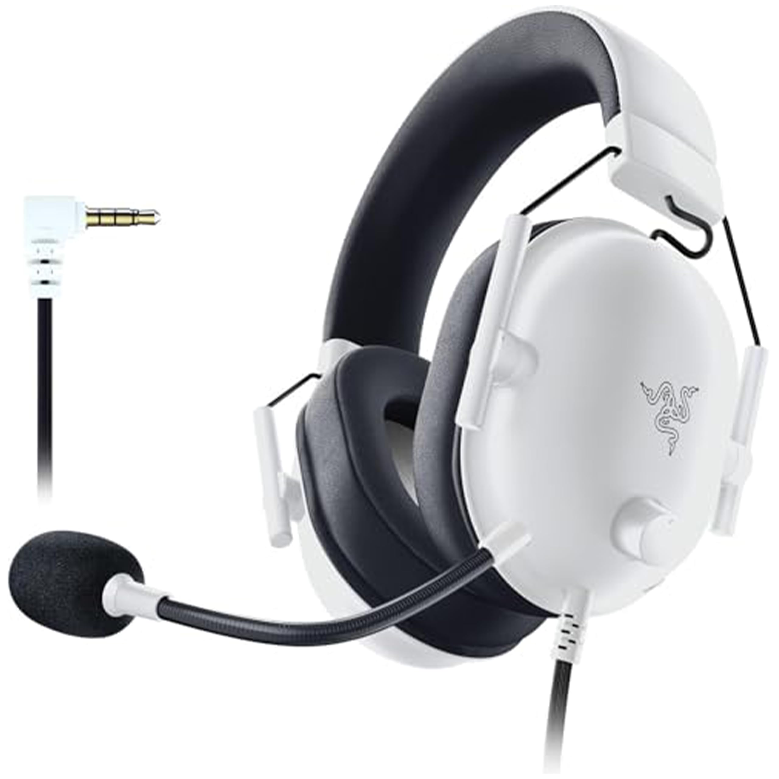 Razer Blackshark V2 X - Beyaz Premium Espor Oyun Kulaklığı (50mm Sürücülü Kablolu Kulaklık, PC, Mac, PS4, Xbox One ve Switch için Gürültü Engelleme) Beyaz