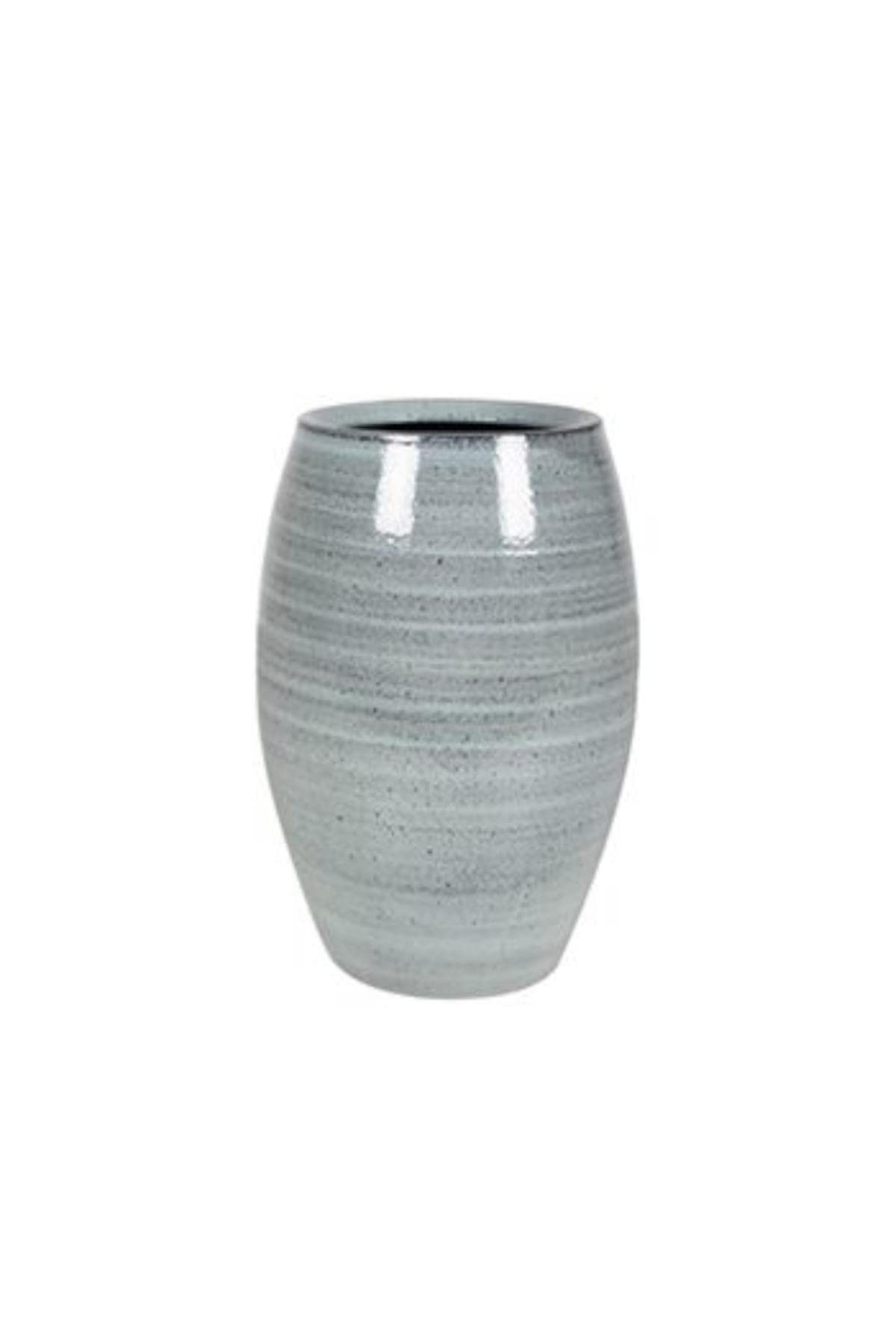 Via Gardenia Cresta Buz Mavisi Seramik Saksı Uzun 20 * 30Cm