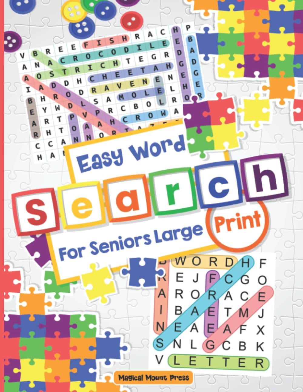 Easy Word Search For Seniors Large Print: A Fun Word Find and Puzzle Activity Book for Teens and Seniors With Solutions To Relax Perfect Gift For Your Loved Ones.