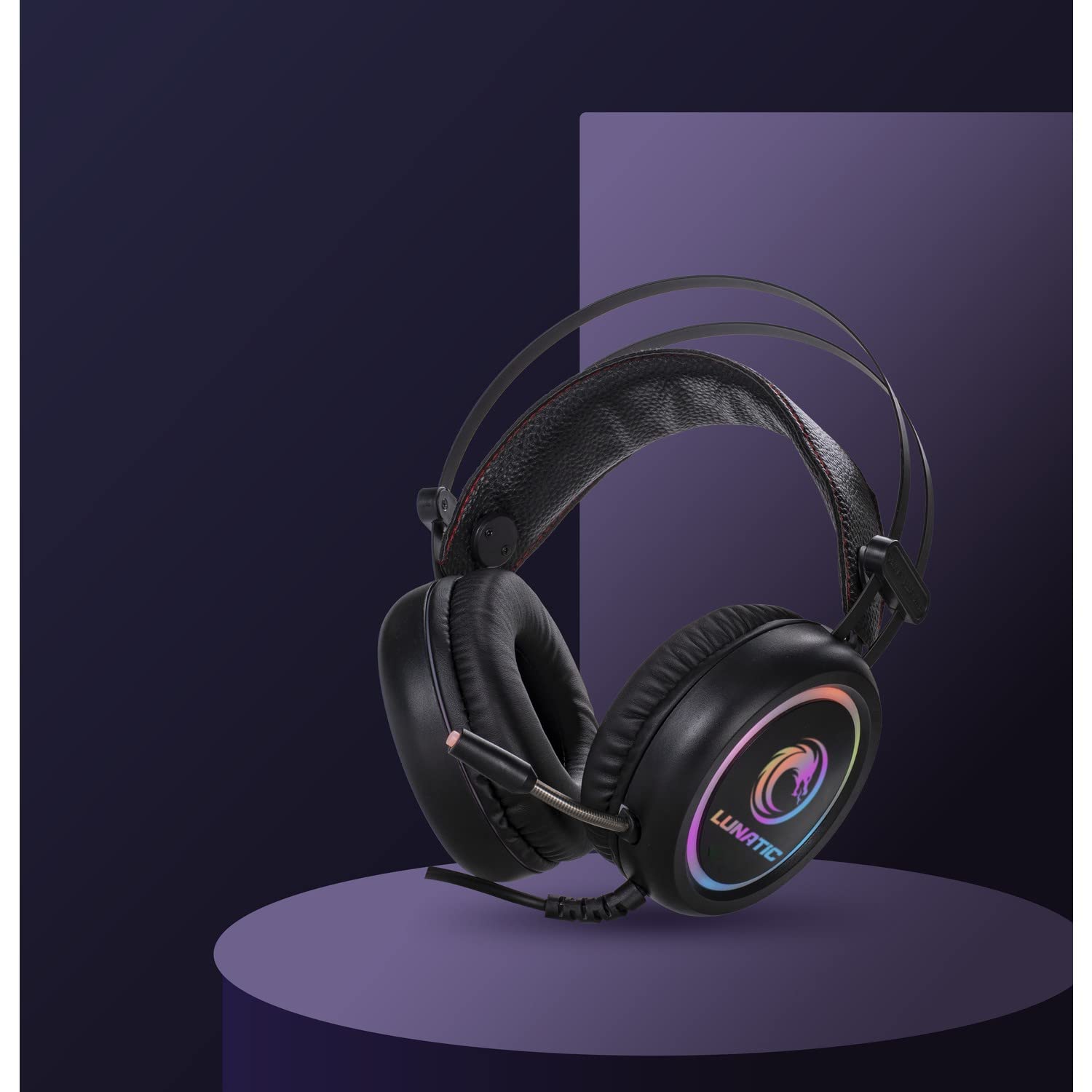 Lunatic Combative Full RGB 7.1 USB Surround Oyuncu Mikrofonlu Kulaklık