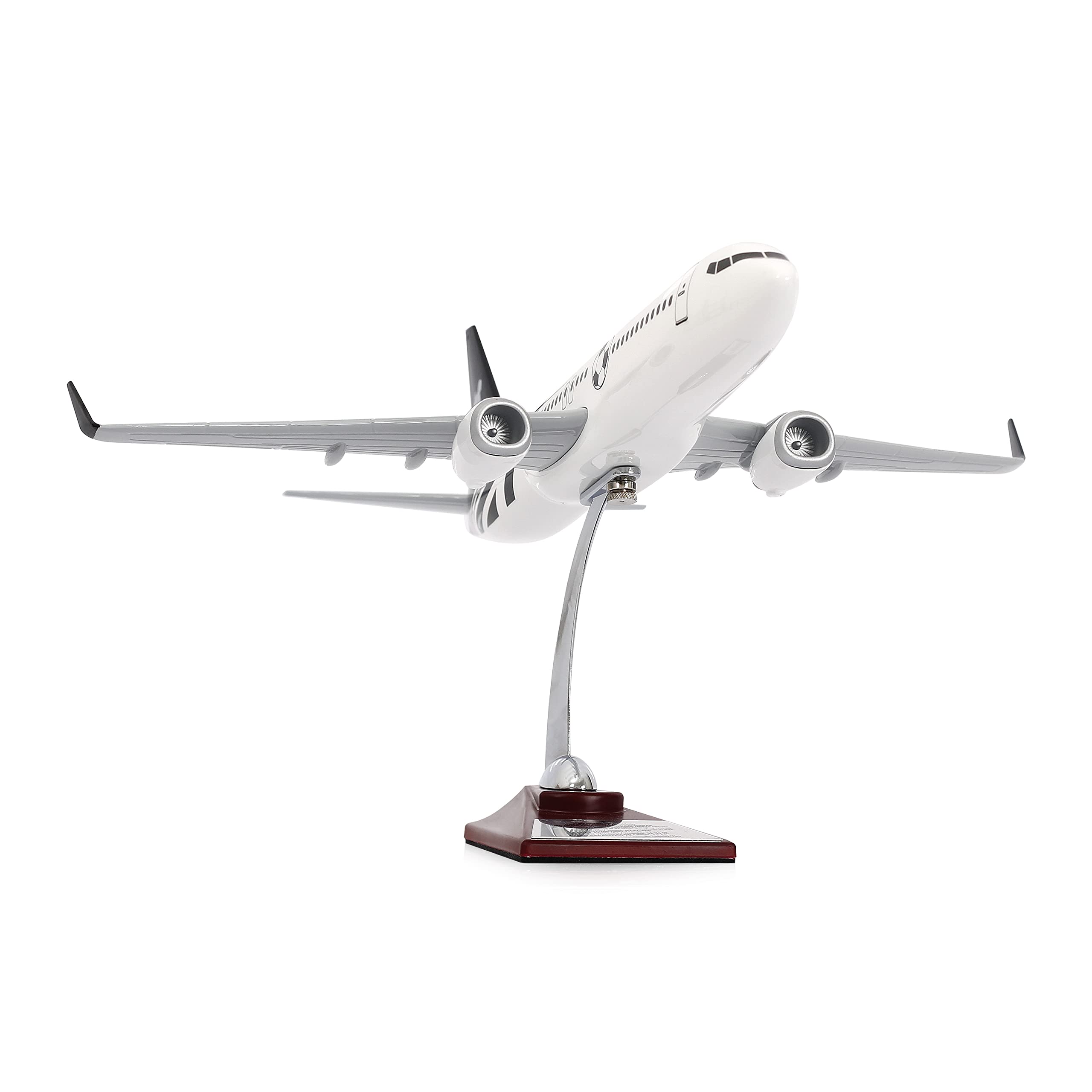 Zek Upp Zekupp - Maket Uçak Boeing 737-800 1/100 - SİYAH BEYAZ TARAFTAR, Özel Tasarım Model Uçak (ZU