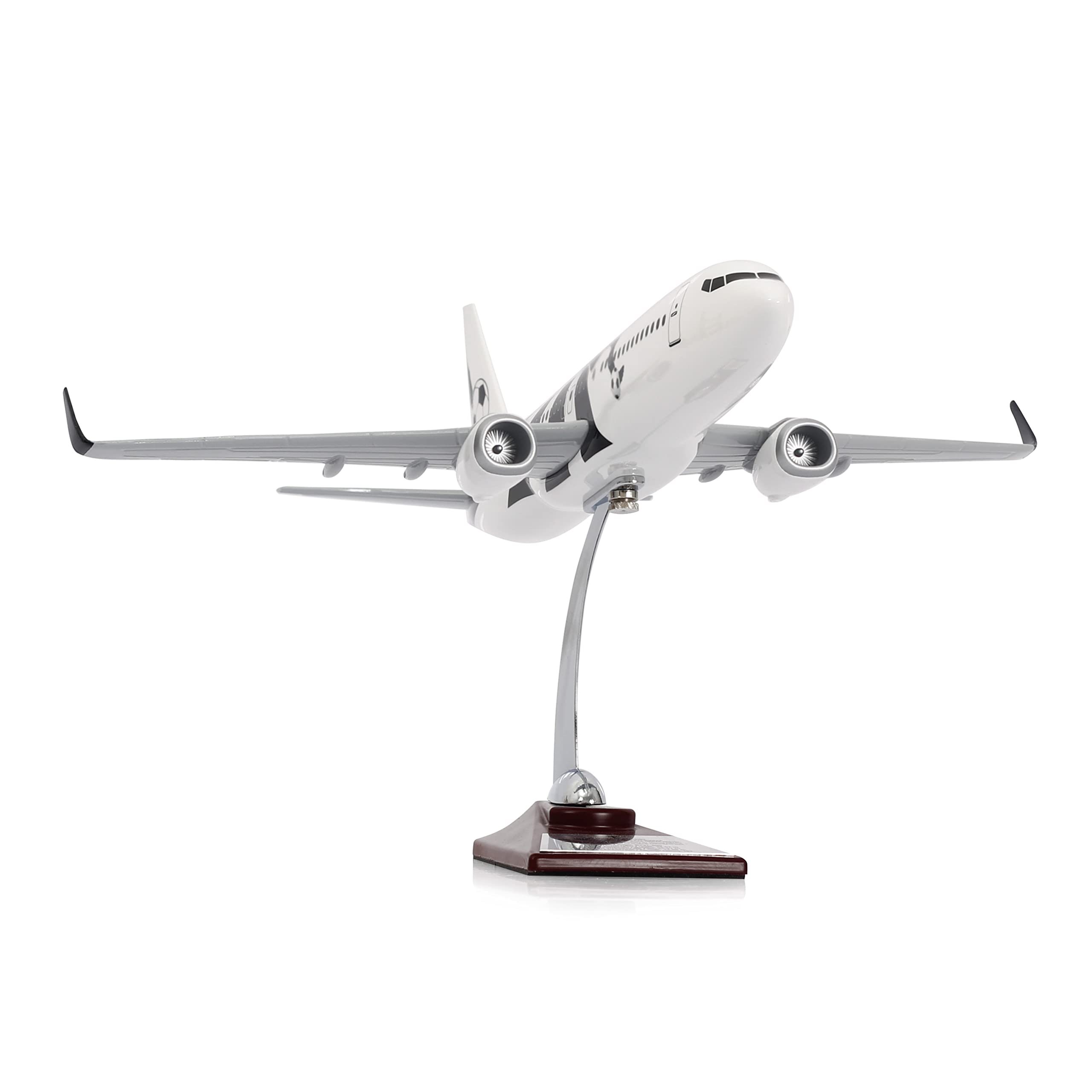 Zek Upp Zekupp - Maket Uçak Boeing 737-800 1/100 - SİYAH BEYAZ TARAFTAR, Özel Tasarım Model Uçak (ZU