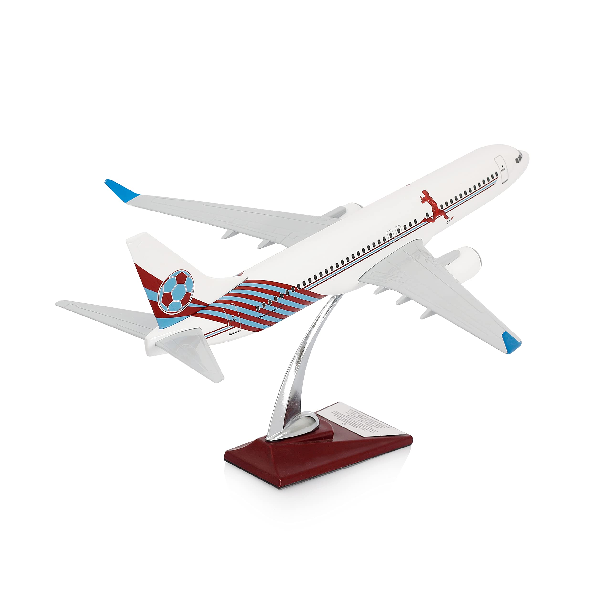 Zek Upp ZekUpp - Maket Uçak Boeing 737-800 1/100 - BORDO MAVİ TARAFTAR, Özel Tasarım Model Uçak (ZU-UCK0077)