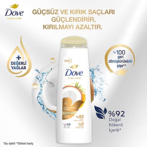 Dove Ultra Care Saç Bakım Şampuanı Güçlendirici Bakım Hindistan Cevizi Yağı 400 ml