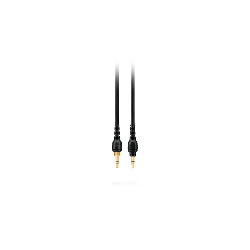 RØDE NTH-100 kulaklık için NTH kablosu, 2,4 m uzunluk, yüksek kaliteli 3,5 mm TRS TRS kablosu, 6,35 mm vida adaptörü dahil (siyah)