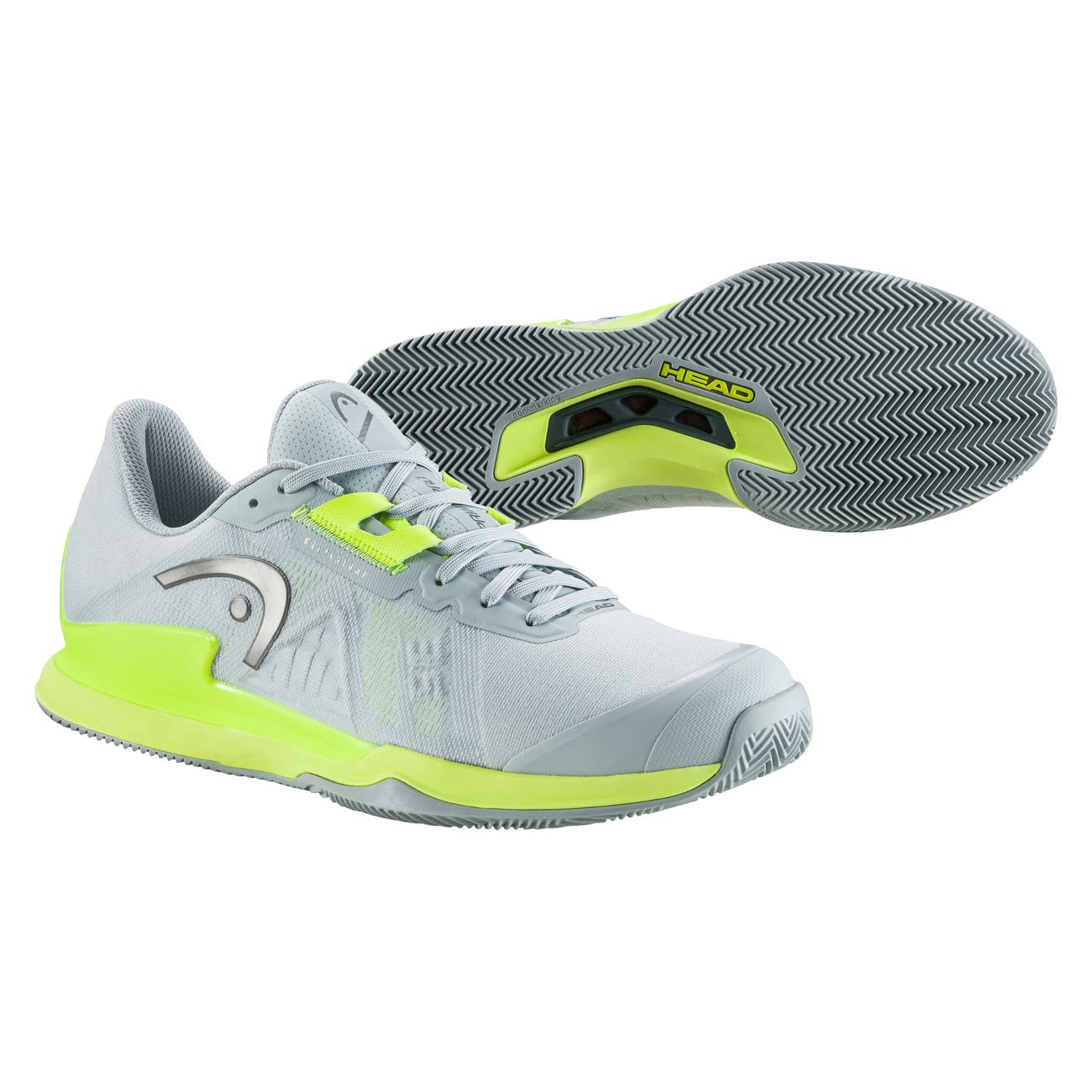 Head Sprint Pro 3.5 Toprak Kort Erkek Tenis Ayakkabı Gri - 40