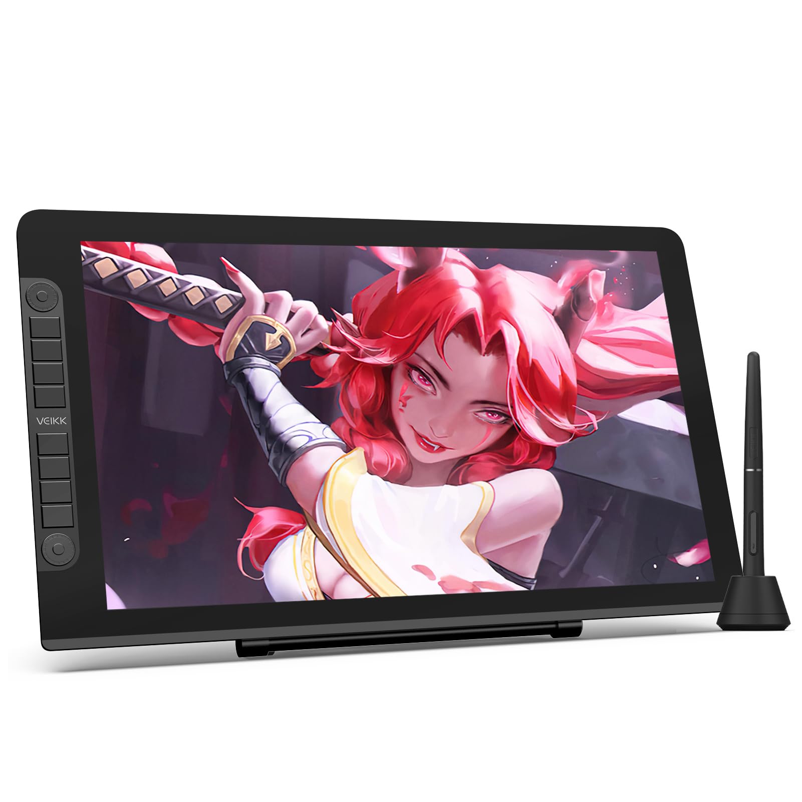 Veikk VK2200Pro 21.5" IPS FullHD Tam Lamine Ekran, 8 Kısayol,2 Scroll Tuşlu Sağ/Sol El Grafik Tablet