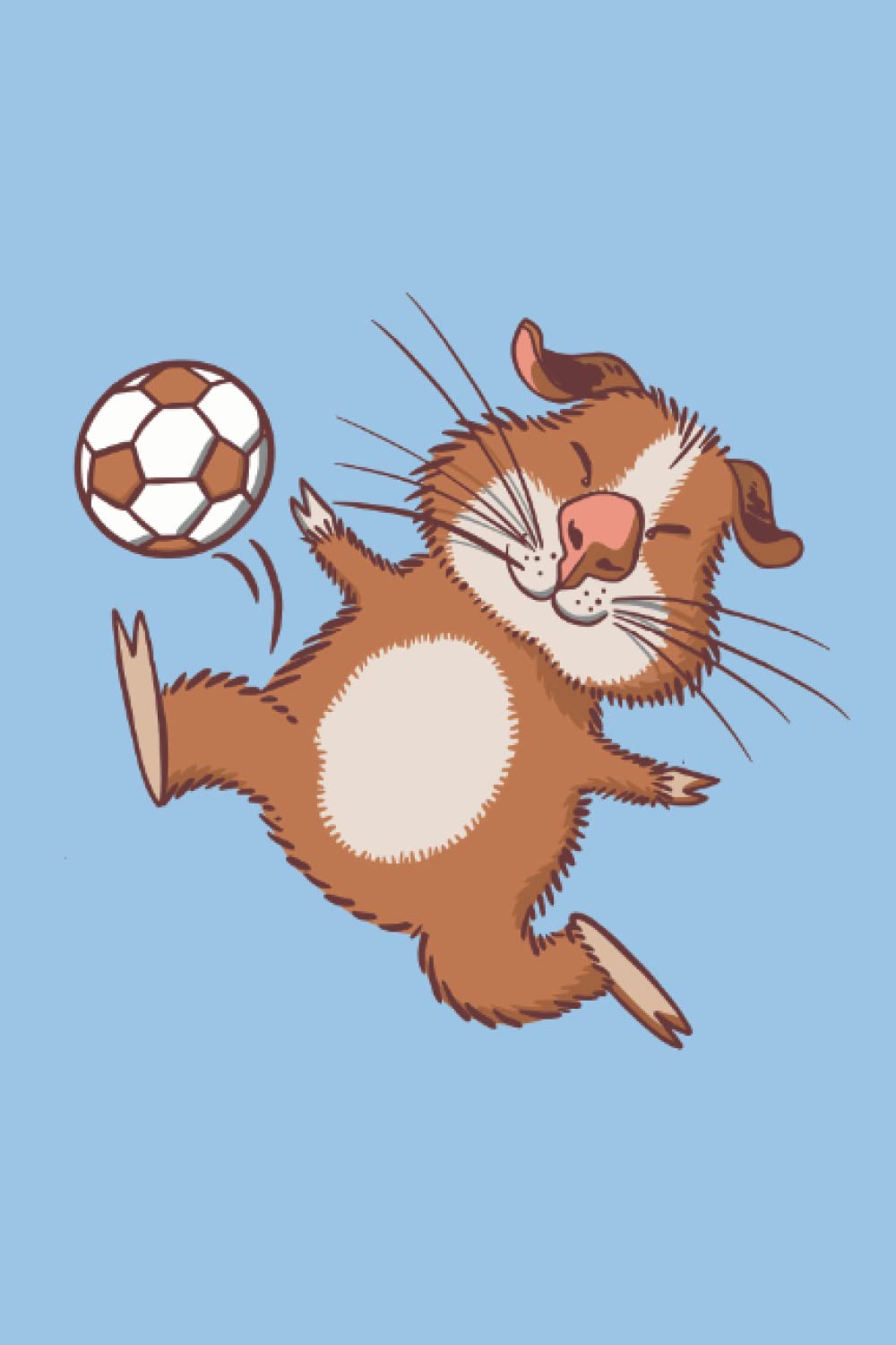 Notizbuch: Fußball Meerschweinchen Notizbuch | 6x9 Zoll DIN A5 | 120 Seiten Punktraster | Fußballspieler Notizheft | Nagetiere Tagebuch | Tier Schreibheft (German Edition)