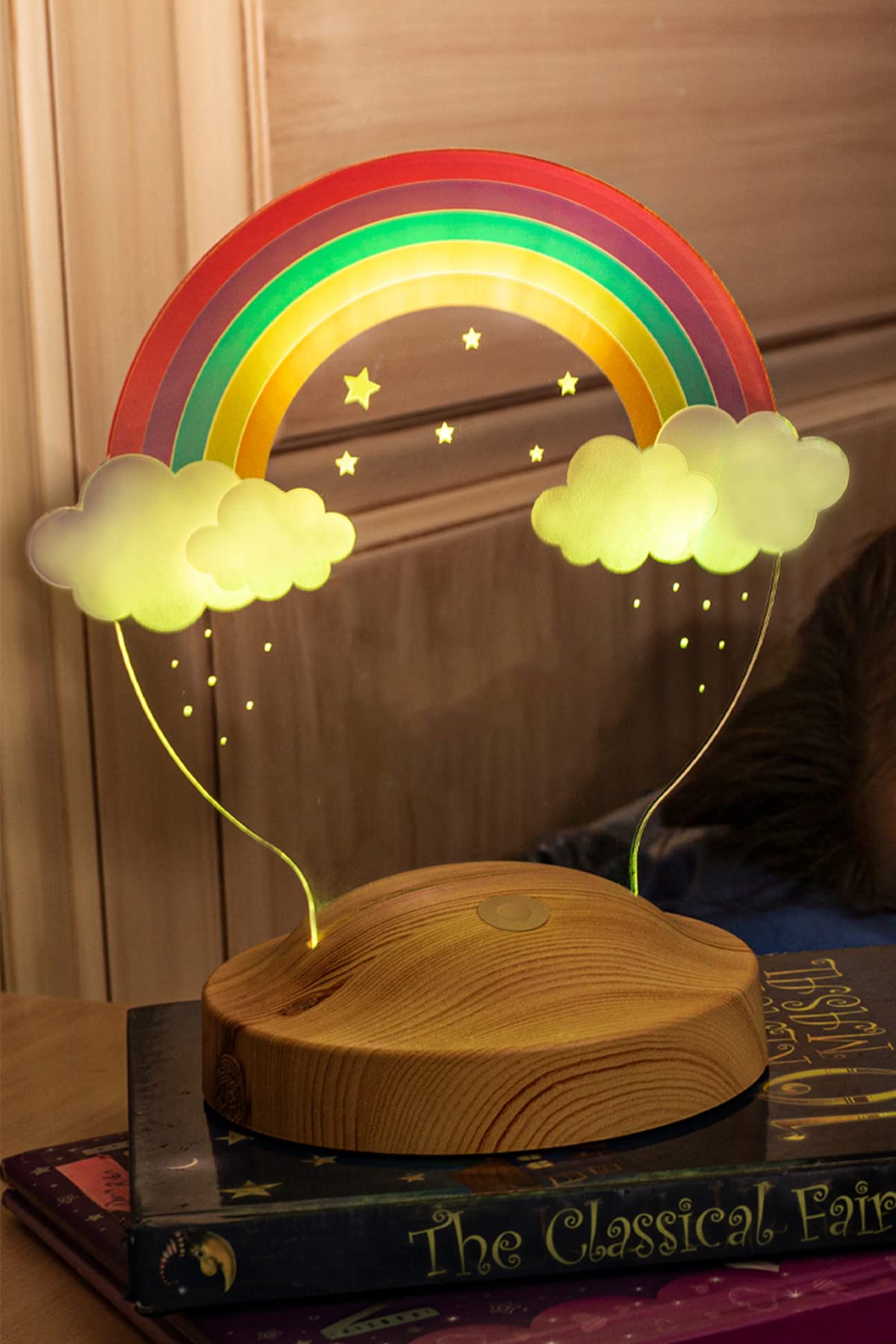 Gökkuşağı Çocuk Hediyesi, Rainbow Doğum Günü Hediyesi Led Gece Lambası, Çocuk Odası Aydınlatması, Er