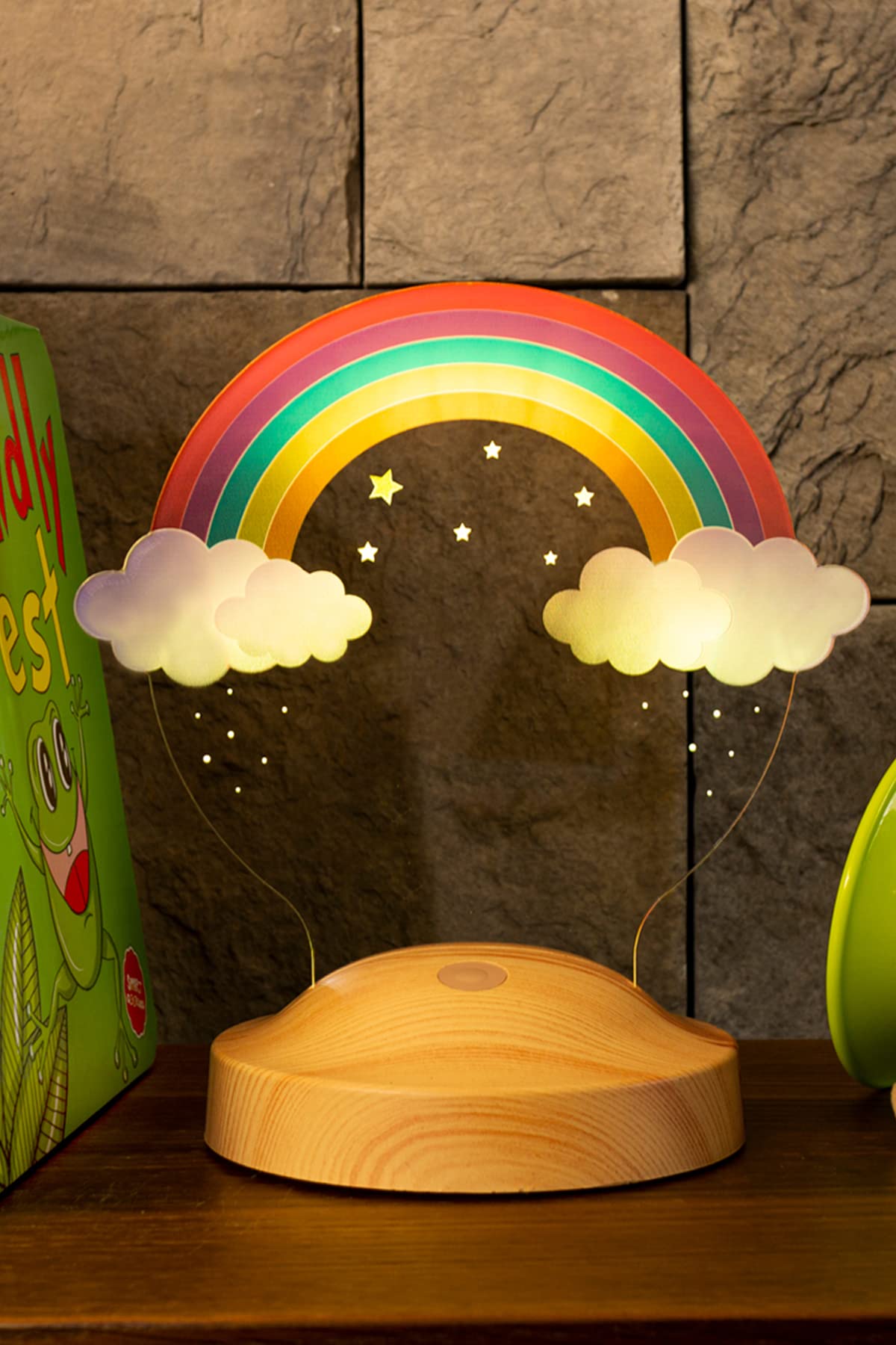 Gökkuşağı Çocuk Hediyesi, Rainbow Doğum Günü Hediyesi Led Gece Lambası, Çocuk Odası Aydınlatması, Er