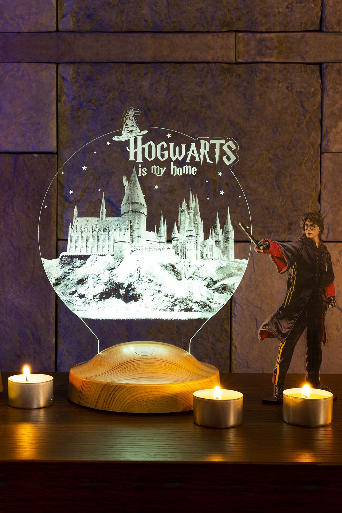 Harry Potter Hogwarts Gece Lambası, Harry Potter Hayranlarına Hediye Led Lamba