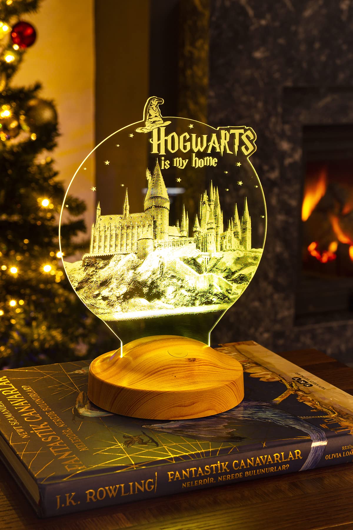 Harry Potter Hogwarts Gece Lambası, Harry Potter Hayranlarına Hediye Led Lamba