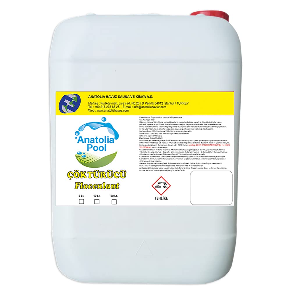Anatolia Pool Çöktürücü 10 Lt (Flocculant/Çökeltici/Topaklayıcı)