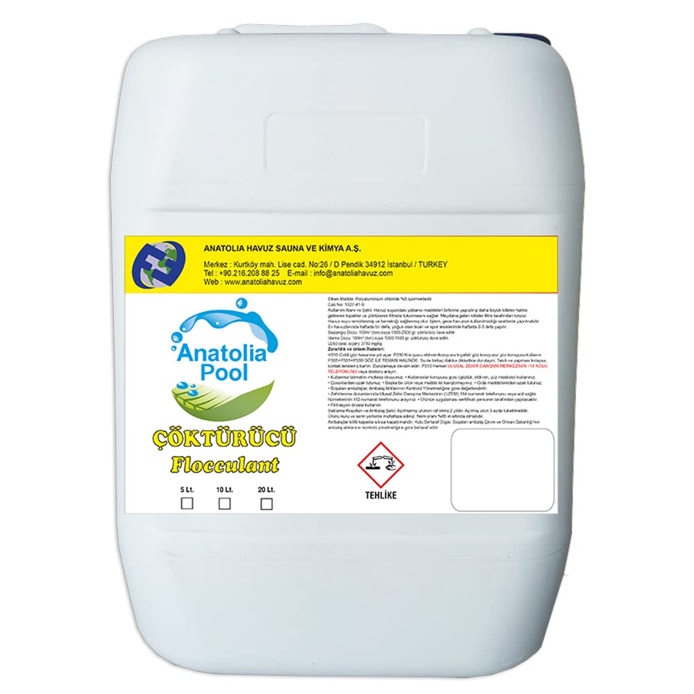 Anatolia Pool Çöktürücü 20 Lt (Flocculant/Çökeltici/Topaklayıcı)