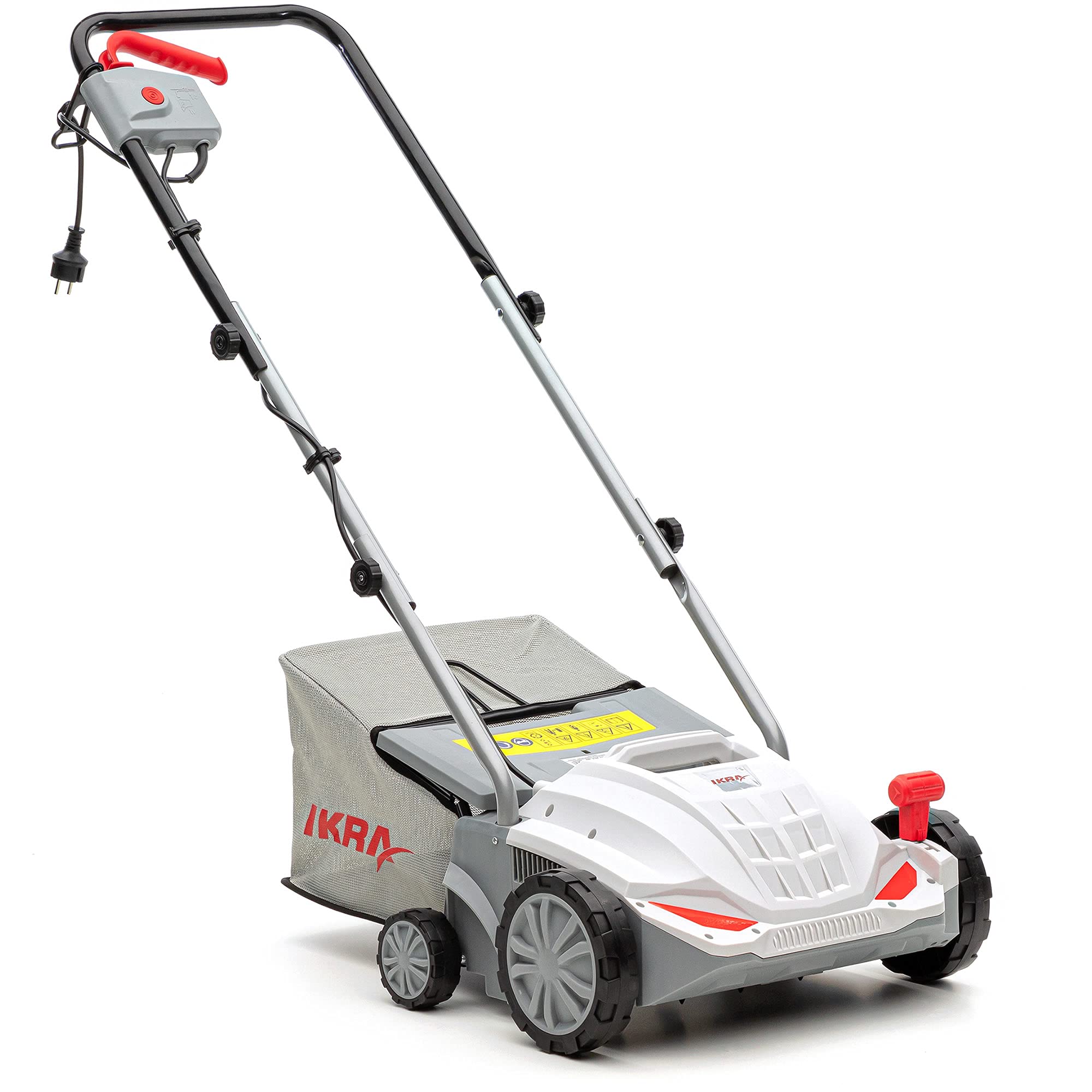 IKRA Elektrikli çim havalandırma IEVL 1532, toplama sepeti 30 l, çalışma genişliği 32 cm, yabani ot kesici dahil