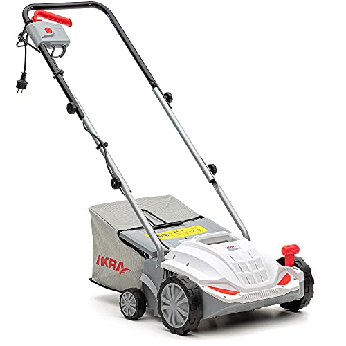 IKRA Elektrikli çim havalandırma IEVL 1532, toplama sepeti 30 l, çalışma genişliği 32 cm, yabani ot kesici dahil